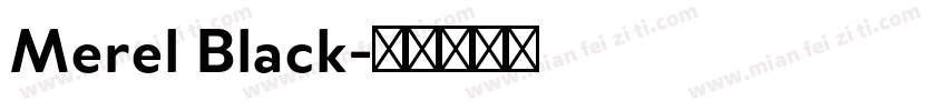 Merel Black字体转换
